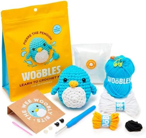 The Woobles Beginners Crochet Kit - Pierre The Penguin