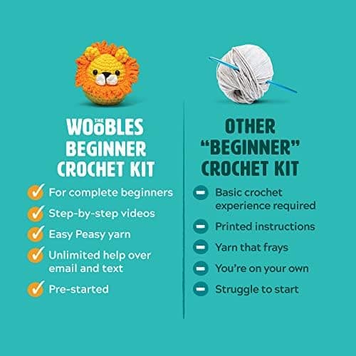 The Woobles Beginners Crochet Kit - Pierre The Penguin