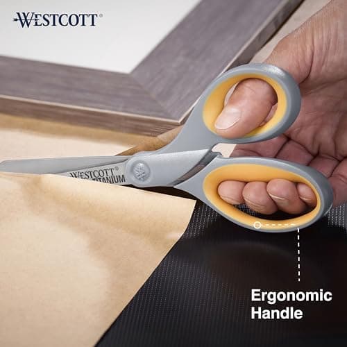 Westcott 13901 8-Inch Titanium Scissors, 2 Pack